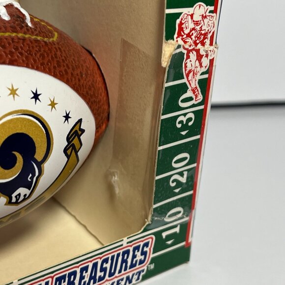 NFL Rams Touchdown Treasures Collectible Ornament Football Official NFL Licensed - Picture 3 of 5